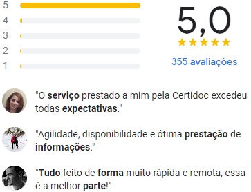 avaliação certidoc certificados